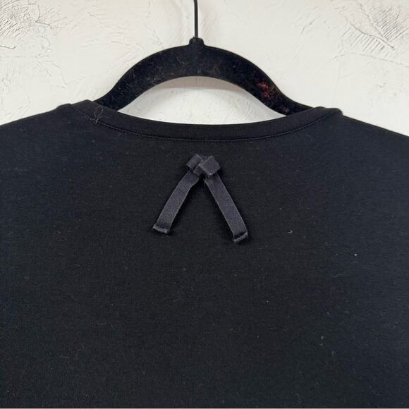 Kate Spade Broome Street Black Bell Sleeve Ponte Mini Dress Womens S Whimsigoth - Picture 10 of 11